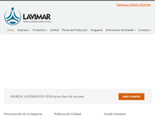 Tablet Screenshot of lavimar.com